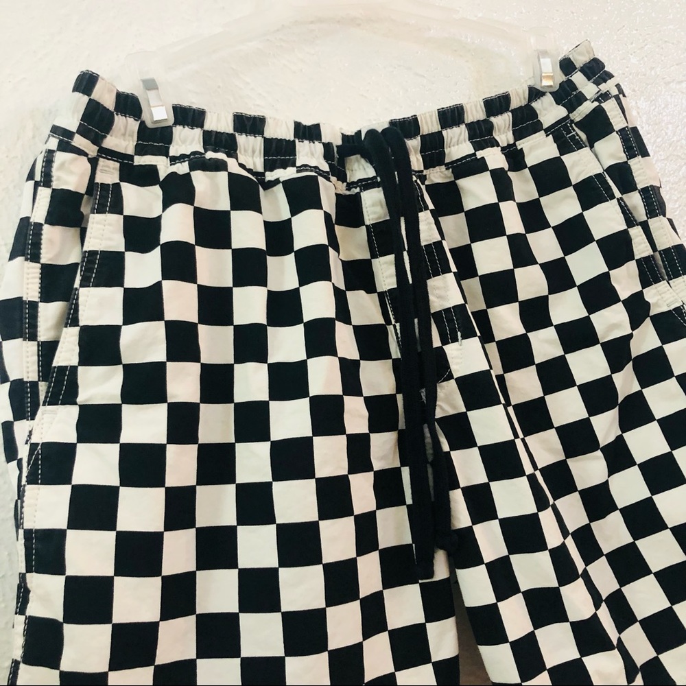 Vans Black & White Checkerboard Athletic Shorts - Picture 5 of 9